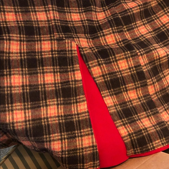 Calvin Klein Collection Red Toggle Pea Coat - Picture 6 of 7